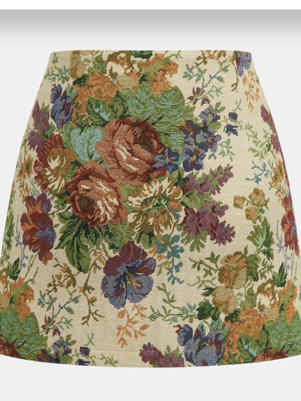 Commense Mini Skirt + Corset 2-PC Set Regency Core Floral Jaquard Print M NWT - Picture 3 of 7